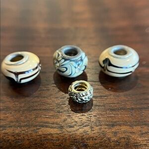 Bundle of yellow and gold beads